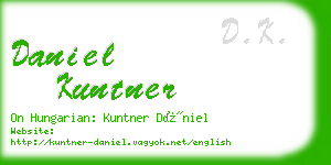 daniel kuntner business card